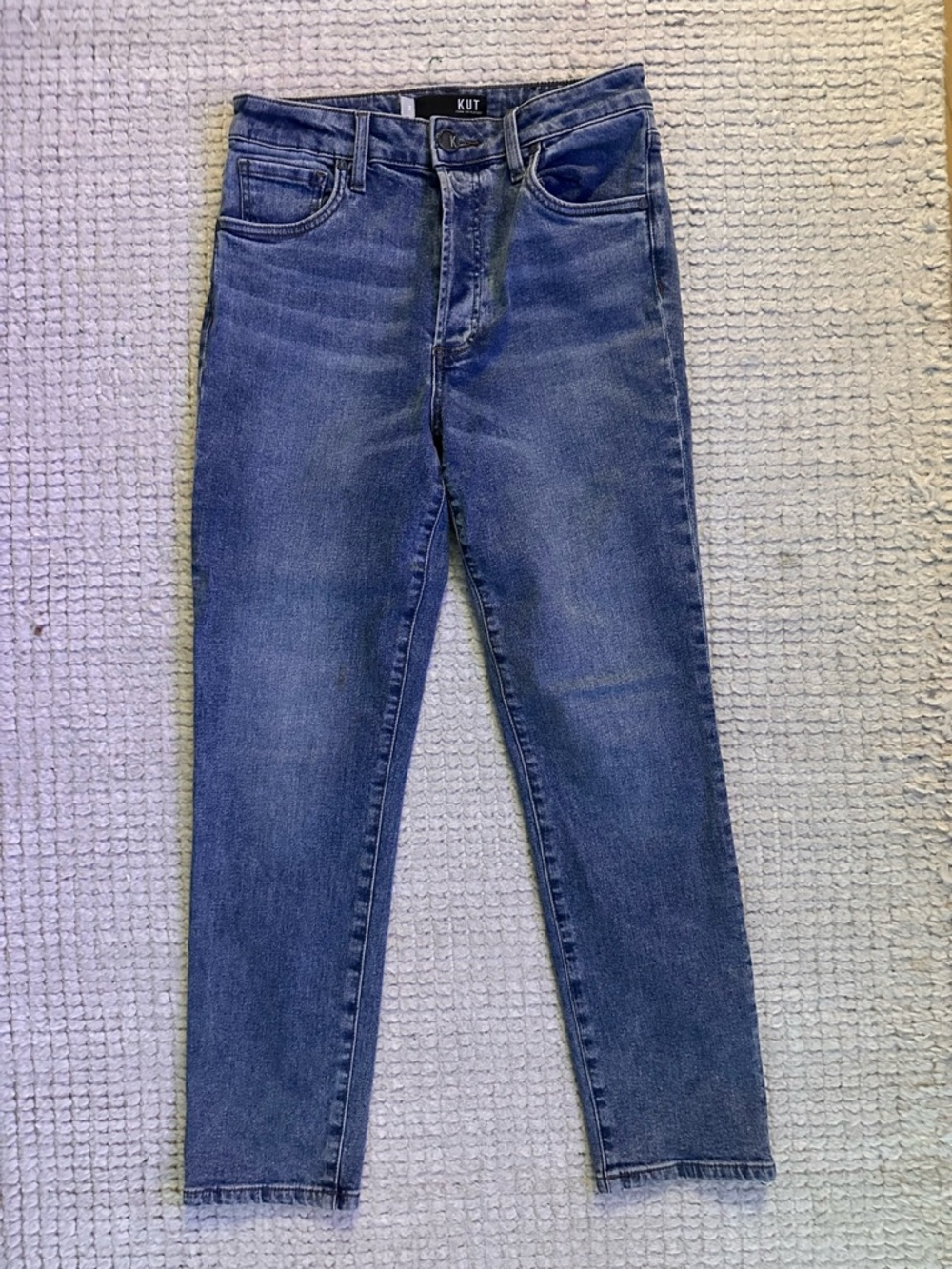 Kut from the Kloth High Rise Ankle Vintage Straight Jeans 2